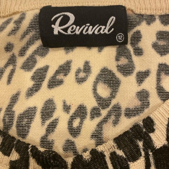 REVIVAL LEOPARD BUTTON UP LIGHTWEIGHT CARDIGAN - Picture 4 of 4